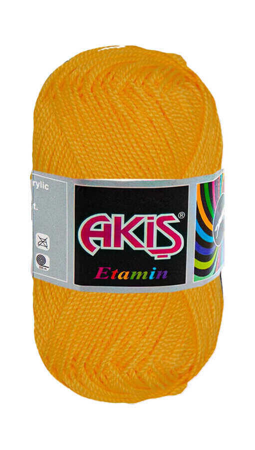 AKİŞ,ETAMİN 30 GR 704 CİVCİV SARI,EL ÖRGÜ İPLİKLERİ 