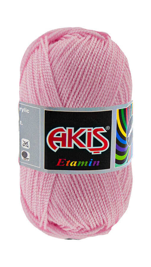 AKİŞ,ETAMİN 30 GR 706 AÇIK PEMBE,EL ÖRGÜ İPLİKLERİ 