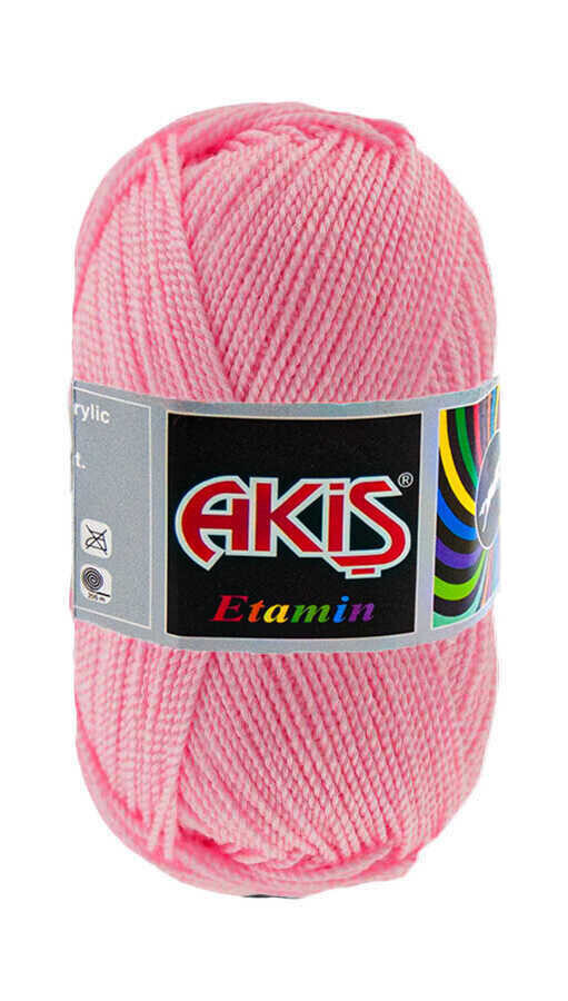 AKİŞ,ETAMİN 30 GR 731 PEMBE,EL ÖRGÜ İPLİKLERİ 