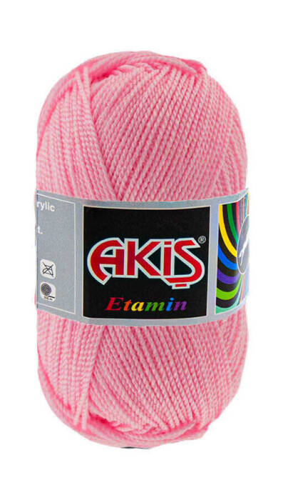 AKİŞ,ETAMİN 30 GR 731 PEMBE,EL ÖRGÜ İPLİKLERİ - 1