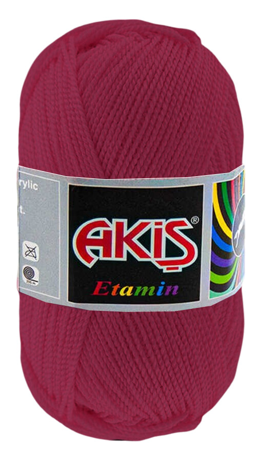 AKİŞ,ETAMİN 30 GR 735 MÜRDÜM,EL ÖRGÜ İPLİKLERİ 