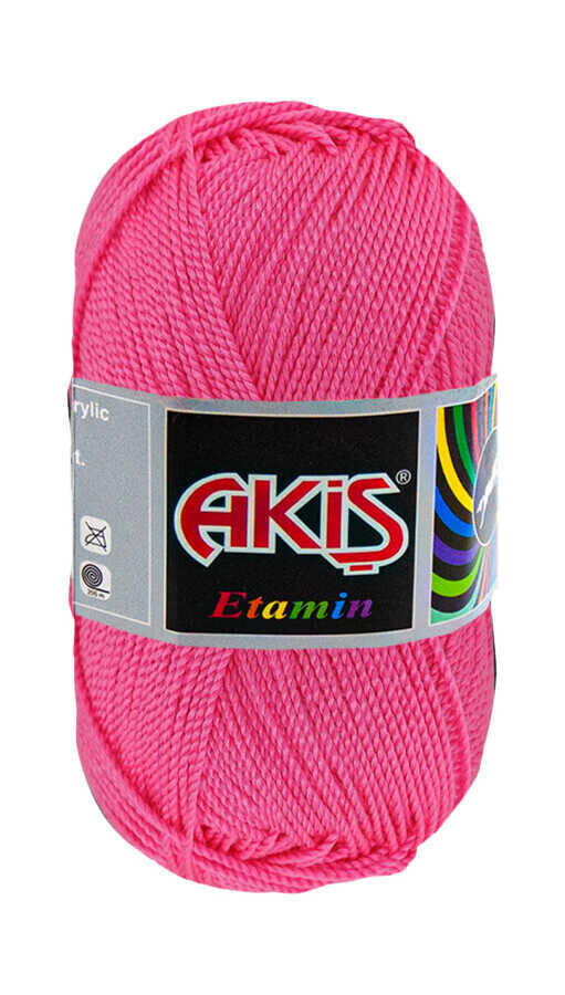 AKİŞ,ETAMİN 30 GR 738 ŞEKER PEMBE,EL ÖRGÜ İPLİKLERİ 