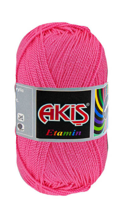 AKİŞ,ETAMİN 30 GR 738 ŞEKER PEMBE,EL ÖRGÜ İPLİKLERİ - 1