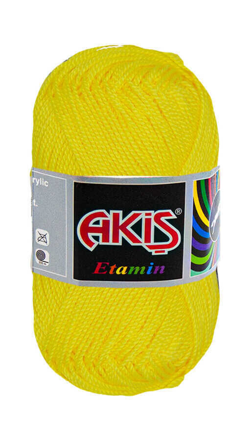 AKİŞ,ETAMİN 30 GR 740 AÇIK SARI,EL ÖRGÜ İPLİKLERİ 