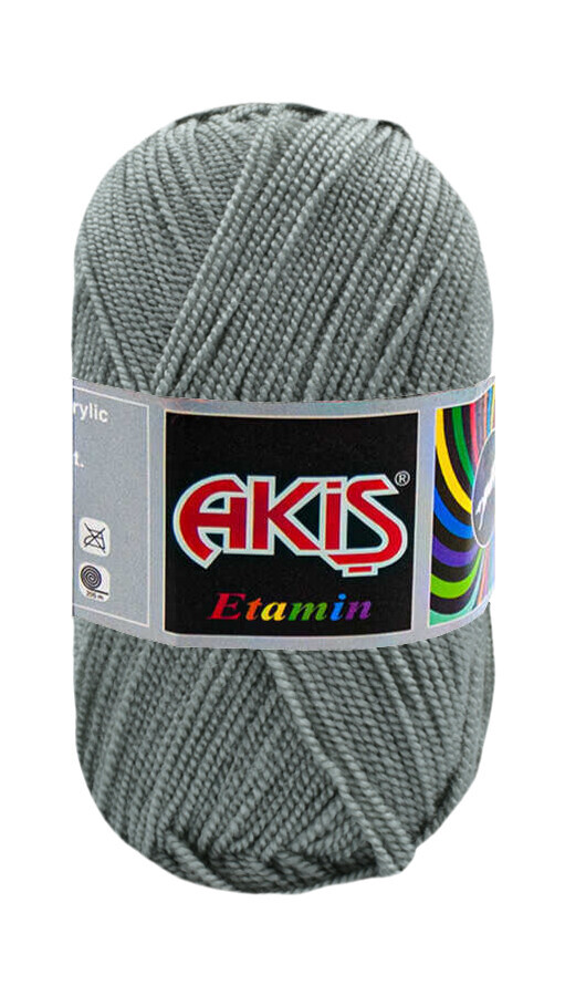 AKİŞ,ETAMİN 30 GR 750 AÇIK GRİ,EL ÖRGÜ İPLİKLERİ 