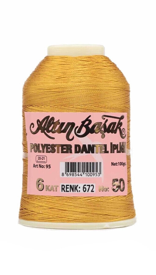 ALTINBAŞAK,100 GR POLYESTER 672,POLYESTER İPLİKLER 