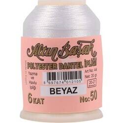 ALTINBAŞAK,20 GR POLYESTER BEYAZ,POLYESTER İPLİKLER - 1