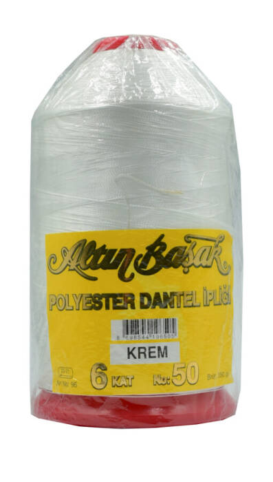 ALTINBAŞAK,350 GR POLYESTER 50 NO BEYAZ-KREM,POLYESTER İPLİKLER - 1