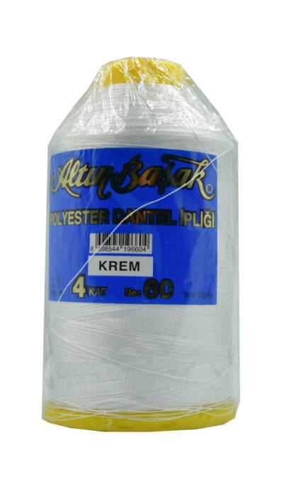 ALTINBAŞAK,350 GR POLYESTER 60 NO BEYAZ-KREM,POLYESTER İPLİKLER - 1