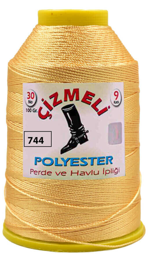 ÇİZMELİ,100 GR 20 NO 0744 BAL SARI,POLYESTER İPLİKLER 