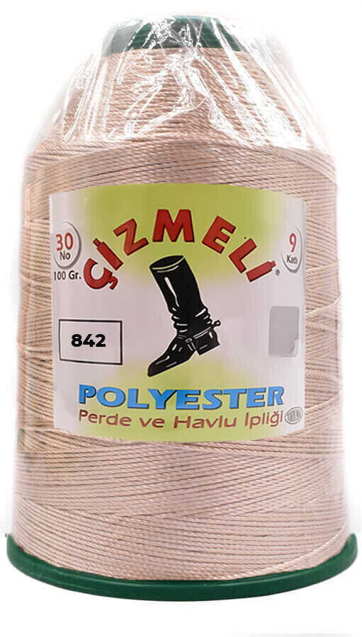 ÇİZMELİ,100 GR 20 NO 0842 TAŞ,POLYESTER İPLİKLER 