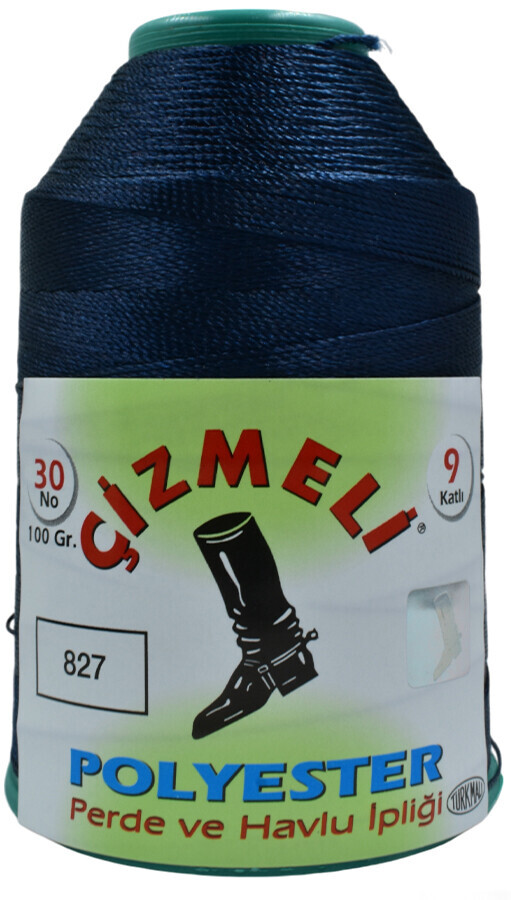 ÇİZMELİ,100 GR 30 NO 0827 LACİVERT,POLYESTER İPLİKLER 