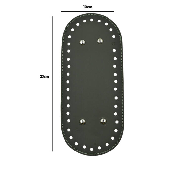 GORA,DERİ ÇANTA TABANI 10X23CM HAKİ,ÇANTA MALZEMELERİ - 1