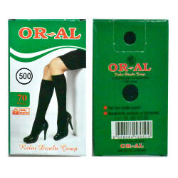 ORAL,KALIN PANTALON YEŞİL KUTU RENK NO:500,ÇORAP - 1