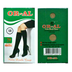 ORAL,KALIN PANTALON YEŞİL KUTU RENK NO:57,ÇORAP - 1