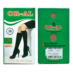 ORAL,KALIN PANTALON YEŞİL KUTU RENK NO:58,ÇORAP - 1