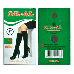 ORAL,KALIN PANTALON YEŞİL KUTU RENK NO:86,ÇORAP - 1