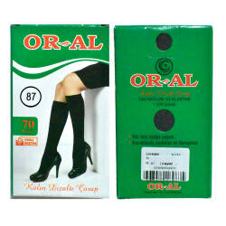 ORAL,KALIN PANTALON YEŞİL KUTU RENK NO:87,ÇORAP - 1