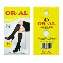 ORAL,SPOR PANTALON SARI KUTU RENK NO:01,ÇORAP - 1