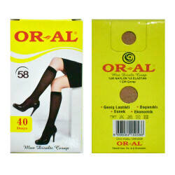 ORAL,SPOR PANTALON SARI KUTU RENK NO:58,ÇORAP - 1