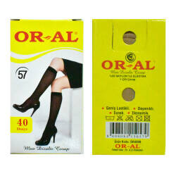 ORAL,SPOR PANTOLON SARI KUTU RENK NO:57,ÇORAP - 1