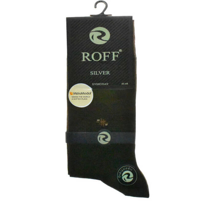 ROFF,PETRA SILVER MICRO MODAL ERKEK ÇORABI,ÇORAP - 1