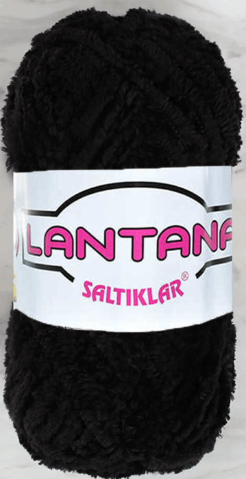 SALTIKLAR,LANTANA 0051 SİYAH,EL ÖRGÜ İPLİKLERİ - 1