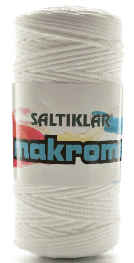 SALTIKLAR,POLYESTER MAKROME 0001 NATURAL,EL ÖRGÜ İPLİKLERİ 