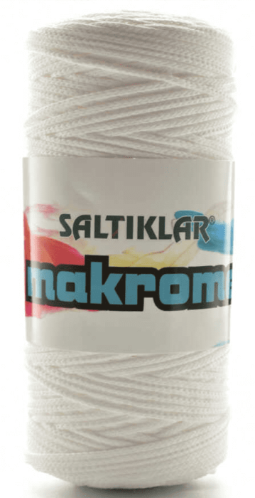 SALTIKLAR,POLYESTER MAKROME 0001 NATURAL,EL ÖRGÜ İPLİKLERİ - 1