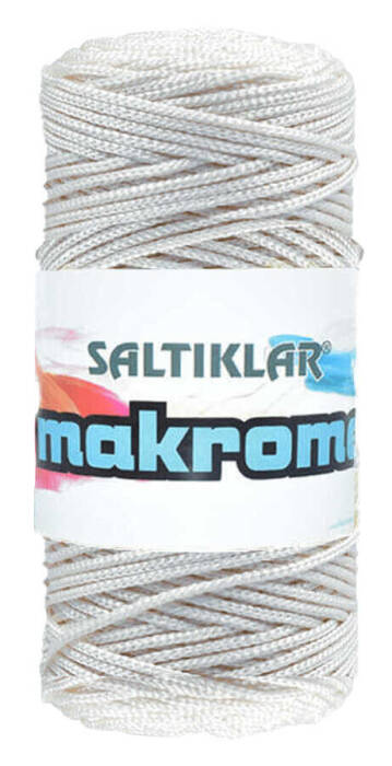 SALTIKLAR,POLYESTER MAKROME 0010 BEYAZ,EL ÖRGÜ İPLİKLERİ - 1