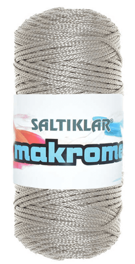 SALTIKLAR,POLYESTER MAKROME 0034 GRİ,EL ÖRGÜ İPLİKLERİ 