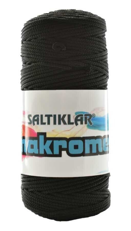 SALTIKLAR,POLYESTER MAKROME 0060 SİYAH,EL ÖRGÜ İPLİKLERİ 