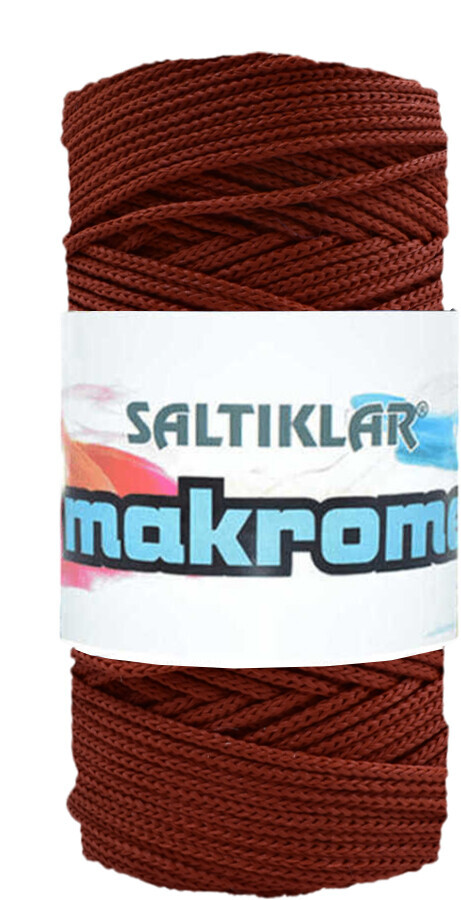 SALTIKLAR,POLYESTER MAKROME 0118 KİREMİT,EL ÖRGÜ İPLİKLERİ 