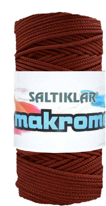 SALTIKLAR,POLYESTER MAKROME 0118 KİREMİT,EL ÖRGÜ İPLİKLERİ - 1