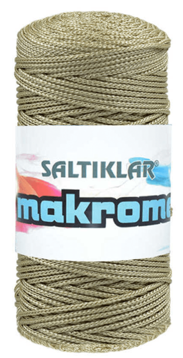 SALTIKLAR,POLYESTER MAKROME 0190 HAKİ YEŞİL,EL ÖRGÜ İPLİKLERİ - 1