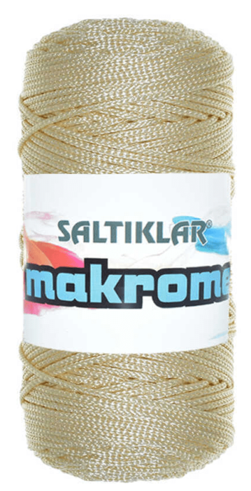 SALTIKLAR,POLYESTER MAKROME 0230 AÇIK BEJ,EL ÖRGÜ İPLİKLERİ - 1