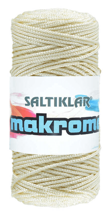 SALTIKLAR,POLYESTER MAKROME 0270 KREM,EL ÖRGÜ İPLİKLERİ 