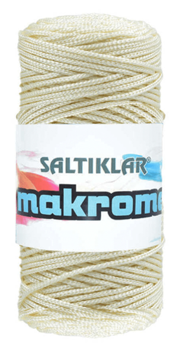 SALTIKLAR,POLYESTER MAKROME 0270 KREM,EL ÖRGÜ İPLİKLERİ - 1