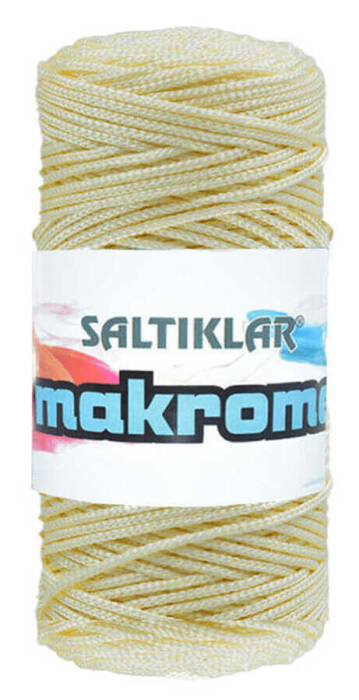 SALTIKLAR,POLYESTER MAKROME 0271 KREM,EL ÖRGÜ İPLİKLERİ - 1