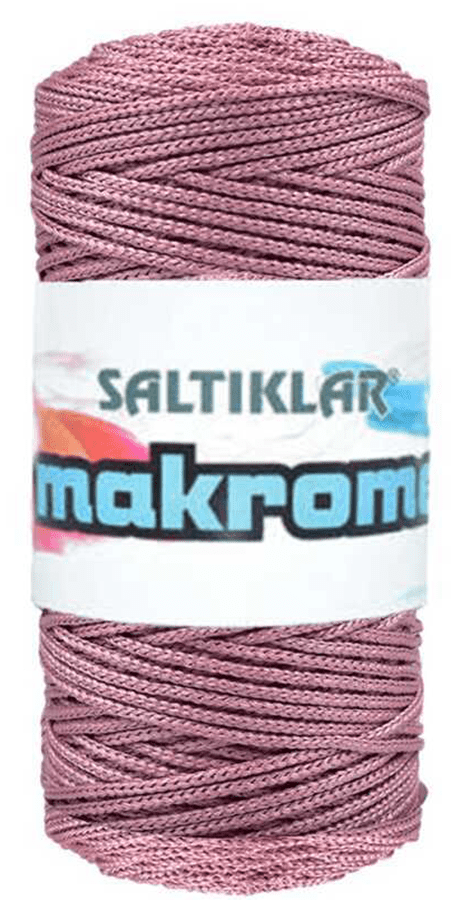 SALTIKLAR,POLYESTER MAKROME 0350 GÜL ,EL ÖRGÜ İPLİKLERİ 