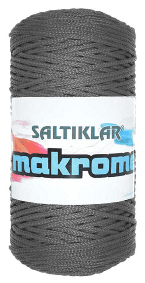 SALTIKLAR,POLYESTER MAKROME 0423 KOYU GRİ,EL ÖRGÜ İPLİKLERİ 