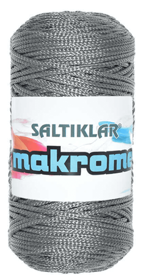 SALTIKLAR,POLYESTER MAKROME 0430 ORTA GRİ ,EL ÖRGÜ İPLİKLERİ 