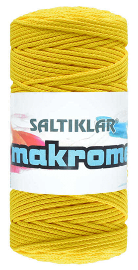 SALTIKLAR,POLYESTER MAKROME 0500 SARI,EL ÖRGÜ İPLİKLERİ 