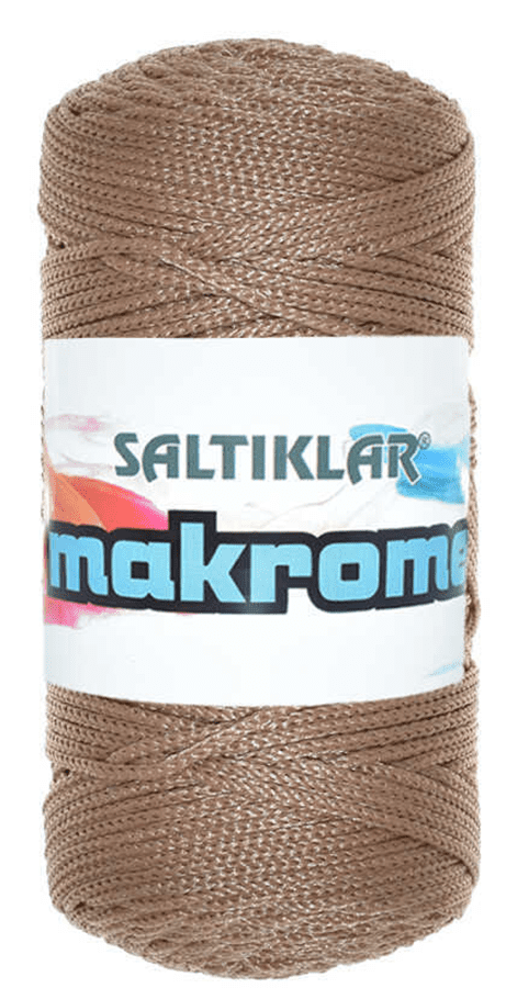 SALTIKLAR,POLYESTER MAKROME 0576 ORTA KAHVE,EL ÖRGÜ İPLİKLERİ 