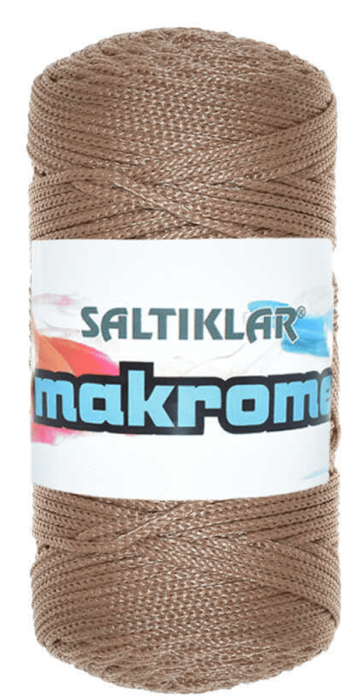 SALTIKLAR,POLYESTER MAKROME 0576 ORTA KAHVE,EL ÖRGÜ İPLİKLERİ - 1