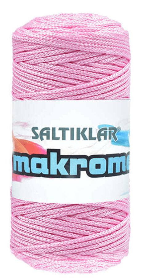 SALTIKLAR,POLYESTER MAKROME 1545 PEMBE,EL ÖRGÜ İPLİKLERİ 