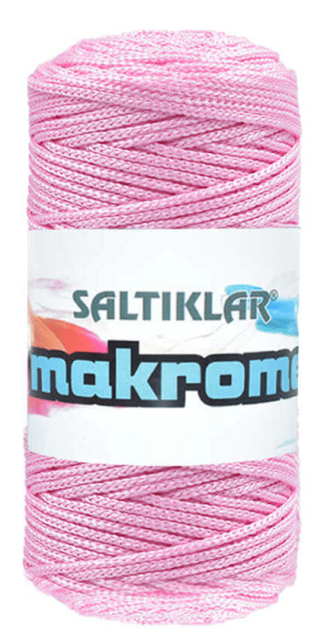 SALTIKLAR,POLYESTER MAKROME 1545 PEMBE,EL ÖRGÜ İPLİKLERİ - 1