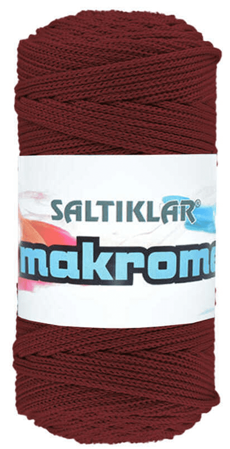 SALTIKLAR,POLYESTER MAKROME 1560 BORDO,EL ÖRGÜ İPLİKLERİ 