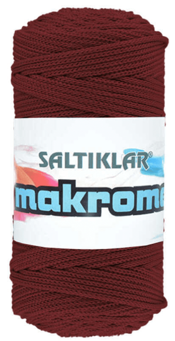 SALTIKLAR,POLYESTER MAKROME 1560 BORDO,EL ÖRGÜ İPLİKLERİ - 1