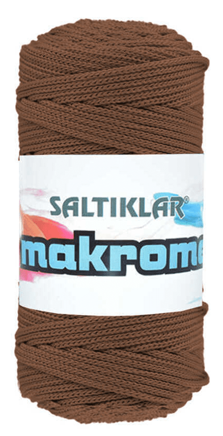 SALTIKLAR,POLYESTER MAKROME 2070 KAHVE,EL ÖRGÜ İPLİKLERİ 